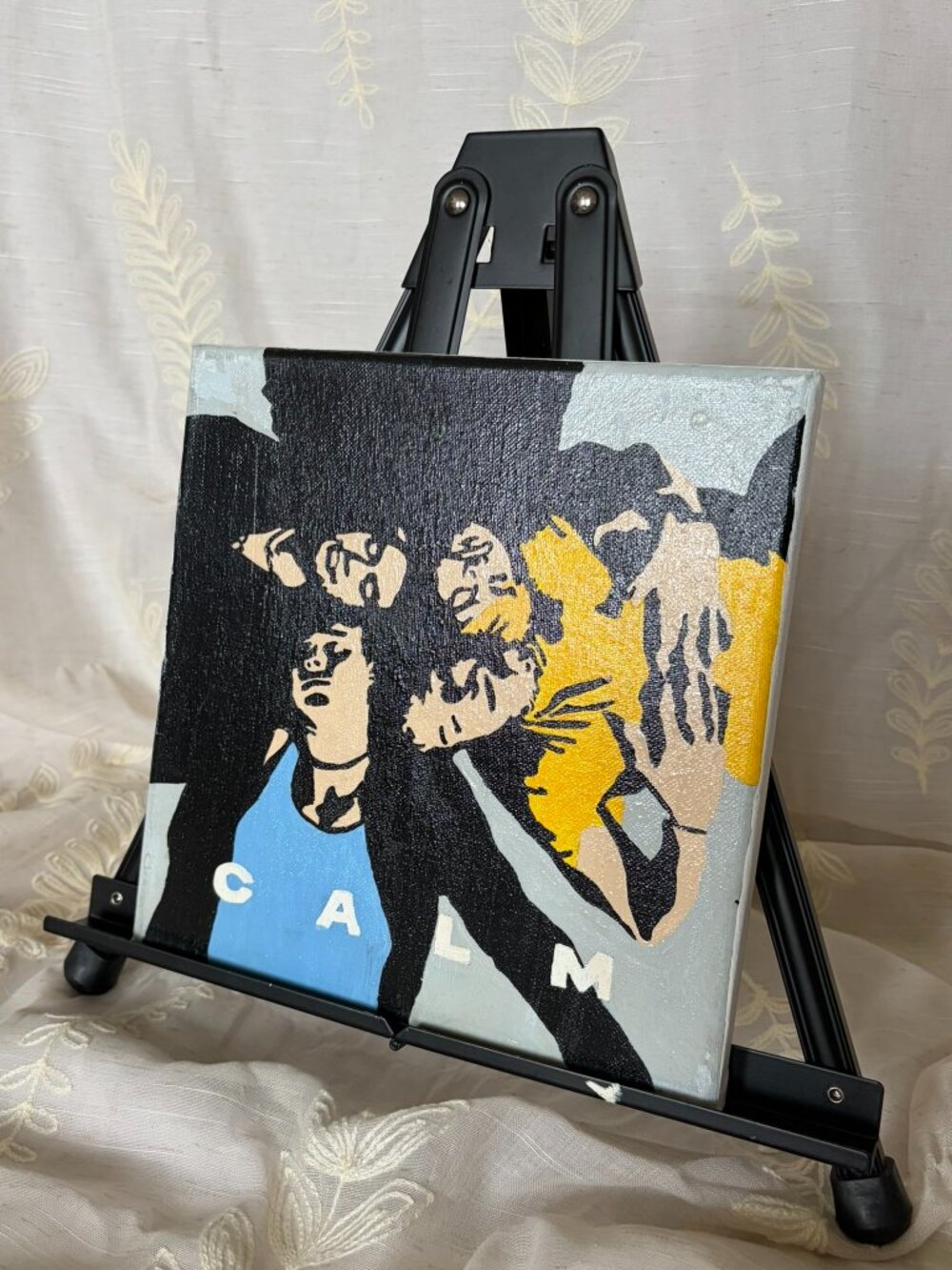 Hand Painted 5SOS CALM Album Acrylic Canvas 10x10